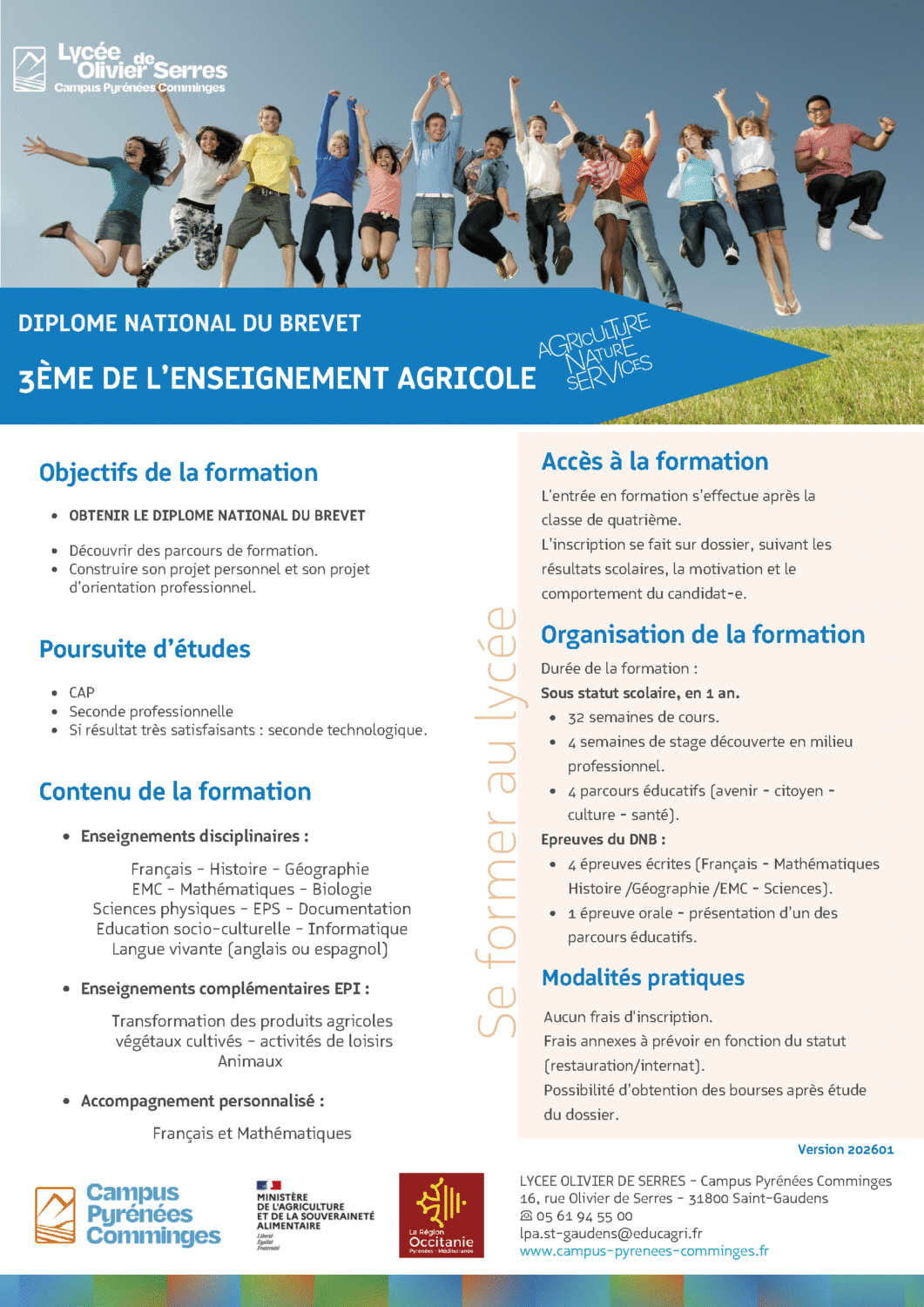 3ème enseignement agricole